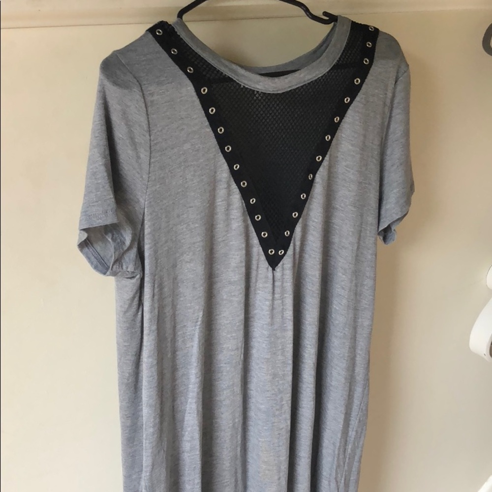 Grey shirt dress. Never worn